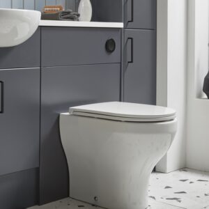 Tavistock Calm 600mm Slim BTW WC Unit - Matt Dark Grey