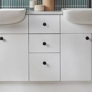 Tavistock Calm 300mm Floor Cupboard Drawer Unit - Gloss White