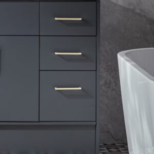 Tavistock Calm 300mm Floor Cupboard Drawer Unit - Matt Dark Grey