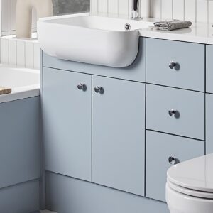 Tavistock Calm 600mm Basin Unit - Mineral Blue