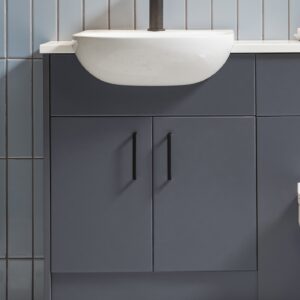 Tavistock Calm 600mm Basin Unit - Matt Dark Grey