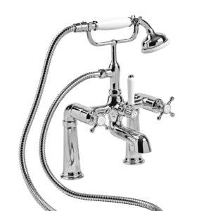 Tavistock Ashmore Deck Mounted Bath Shower Mixer & Handset - Chrome