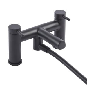 Tavistock Anthem Deck Mounted Bath Shower Mixer - Black