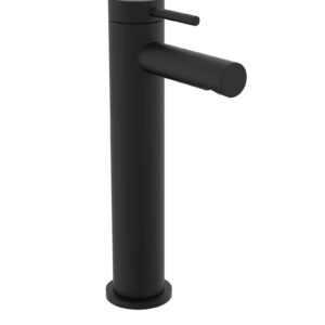 Tavistock Anthem Tall Mono Basin Mixer with clicker waste - Black