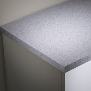 Tavistock Fitted 1280mm Solid Surface Standard Depth Worktop - Grey Quartz