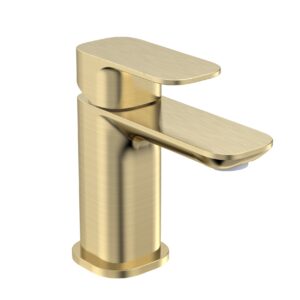 Tavistock Haze Mono Basin Mixer with clicker waste - Brass