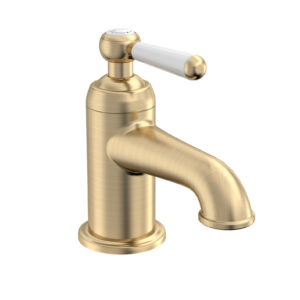 Tavistock Lansdown Mini Mono Basin Mixer with clicker waste - Brass