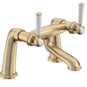 Tavistock Lansdown Deck Mounted Bath Filler - Brass