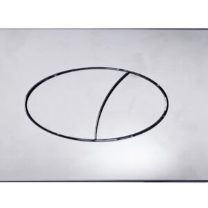 Tavistock Ellipse Flush Plate - Chrome