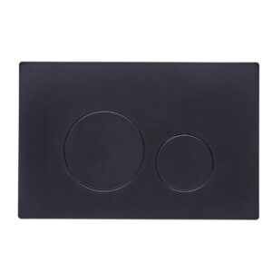Tavistock Circles Flush Plate - Black