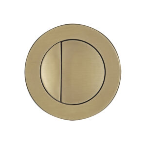 Tavistock Round Flush Button - Brushed Brass