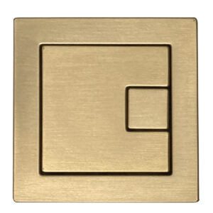 Tavistock Square Flush Button for concealed cisterns - Brushed Brass