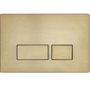 Tavistock Square Flush Plate - Brushed Brass