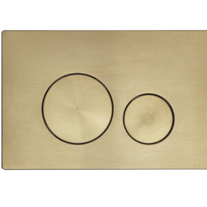 Tavistock Circles Flush Plate - Brushed Brass