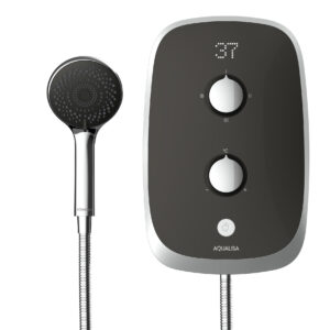 Aqualisa eVOLVE Electric 9.5kW - Grey/Satin Silver