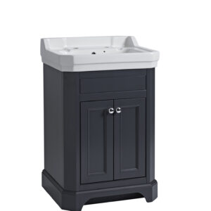Tavistock Vitoria 600 Floor Standing Cloakroom Unit - Dark Grey Matt