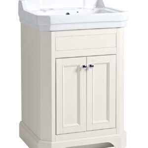 Tavistock Vitoria 600 Floor Standing Cloakroom Unit - Linen White