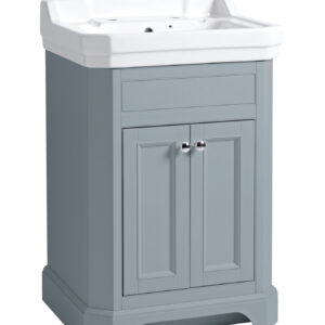 Tavistock Vitoria 600 Floor Standing Cloakroom Unit - Mineral Blue
