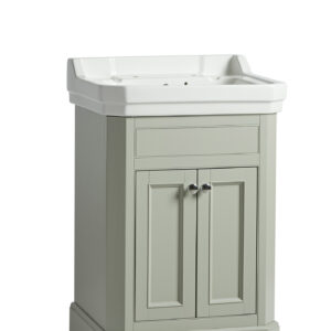 Tavistock Vitoria 600 Floor Standing Cloakroom Unit - Pebble Grey