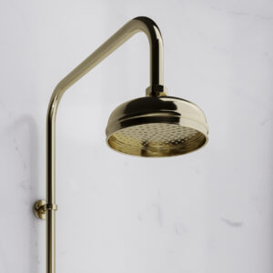 Elisa Valenteena Fixed Kit with 5 Drencher Exposed - Gold (excl. valve)