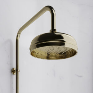 Elisa Valenteena Fixed Kit with 8 Drencher Exposed - Gold (excl. valve)