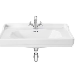 Roca Carmen Vanity/Wall-Hung Basin 800mm 1 Tap Hole - White