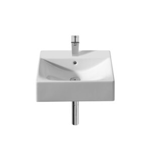 Roca Diverta 470mm Wall-Hung or Countertop Basin - White - 1 Tap Hole