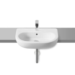 Roca Meridian N 550mm Semi Recessed Basin 1 Tap Hole - White**