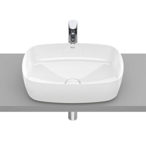 Roca Inspira 500mm Soft On Countertop Fineceramic Basin - White