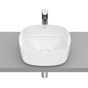 Roca Inspira 370mm Soft On Countertop Fineceramic Basin - White