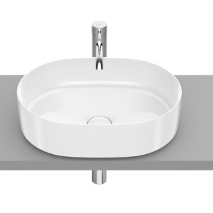 Roca Inspira 500mm Round On Countertop Fineceramic Basin - White