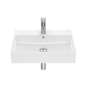 Roca Inspira 600mm Wall Hung/Unit Square Basin - White