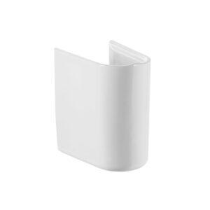 Roca Debba 450 Cloakroom Semi Pedestal - White (For use with 450mm basin only)