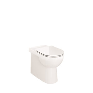 Roca Debba Round Comfort Height Rimless Back to Wall Pan - White (excl. concealed cistern)