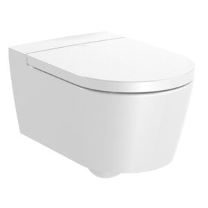 Roca Inspira Round Rimless Wall Hung Pan - White (excl. frame & cistern)