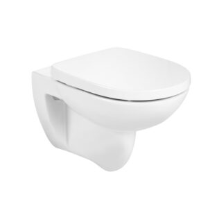 Roca Debba Round Rimless Wall Hung Pan - White (excl. frame & cistern)