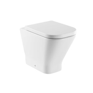Roca The Gap Square Comfort Height Back to Wall Pan - White (excl. concealed cistern)