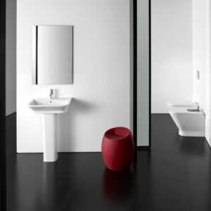 Roca The Gap Square Floor Standing Bidet - Open Back - White