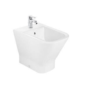 Roca The Gap Floor Standing Bidet - Closed Back - 1 Tap Hole White