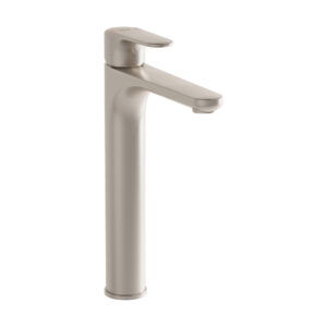 VitrA Root Round Tall Basin Mixer - Nickel