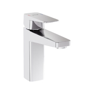 VitrA Root Square Mono Basin Mixer - Chrome