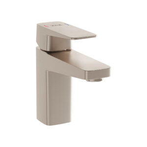 VitrA Root Square Compact Basin Mixer - Nickel