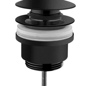 VitrA Origin Push Button Basin Waste - Matt Black