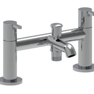 Roca Carelia Deck Mounted Bath Shower Mixer - Chrome