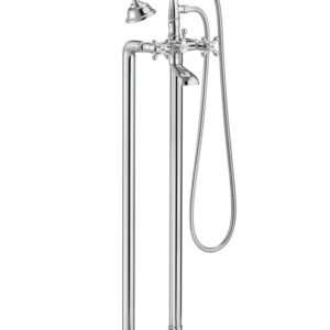 Roca Carmen Floor Standing Bath Shower Mixer - Chrome
