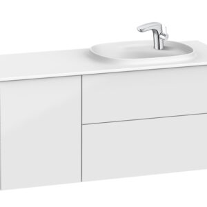 Roca Beyond Unik 1200mm Base Unit & Surfex Basin - Right Hand - White Gloss