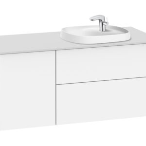 Roca Beyond 1200mm Base Unit & Countertop for 585mm In-Countertop RH Basin - White (excl. basin)