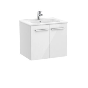Roca New Victoria 600 x 460mm 2 Door Unit & Basin - Gloss White