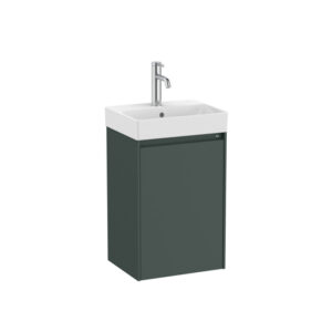 Roca ONA 400 x 320mm Compact 1 Door Furniture Pack with Basin - Matt Green