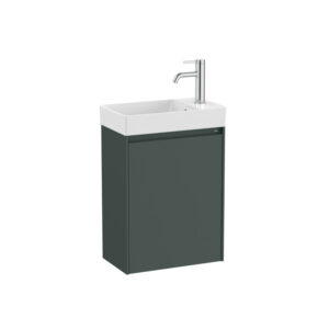 Roca ONA 450 x 260mm Compact 1 Door Furniture Pack with Basin - Matt Green